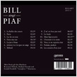 Bill singt Piaf - Back Cover